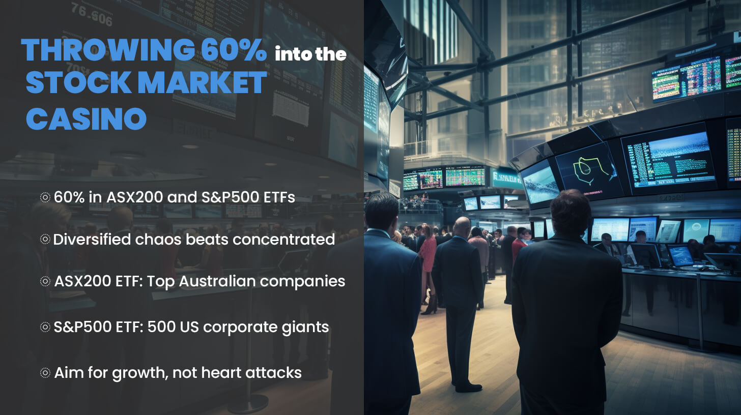 Throwing 60% into the Stock Market Casino