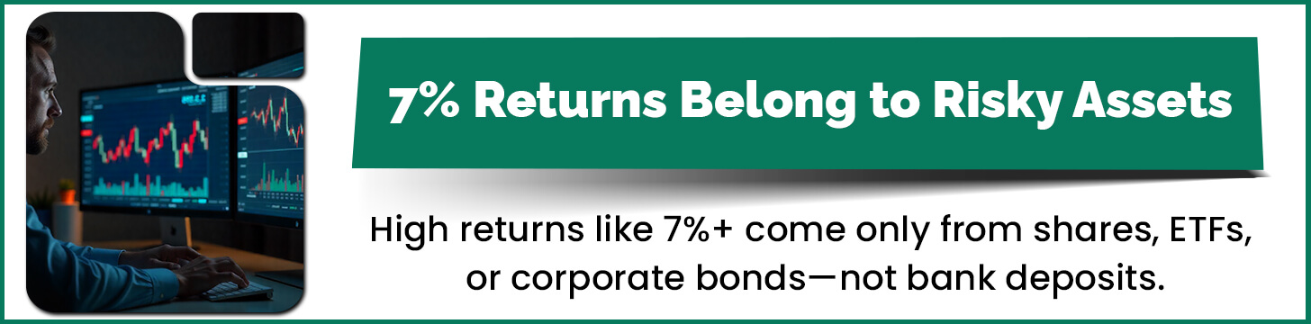 7% Returns Belong to Risky Assets