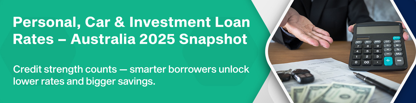 Which personal, car, and investment loan interest rates are competitive today?