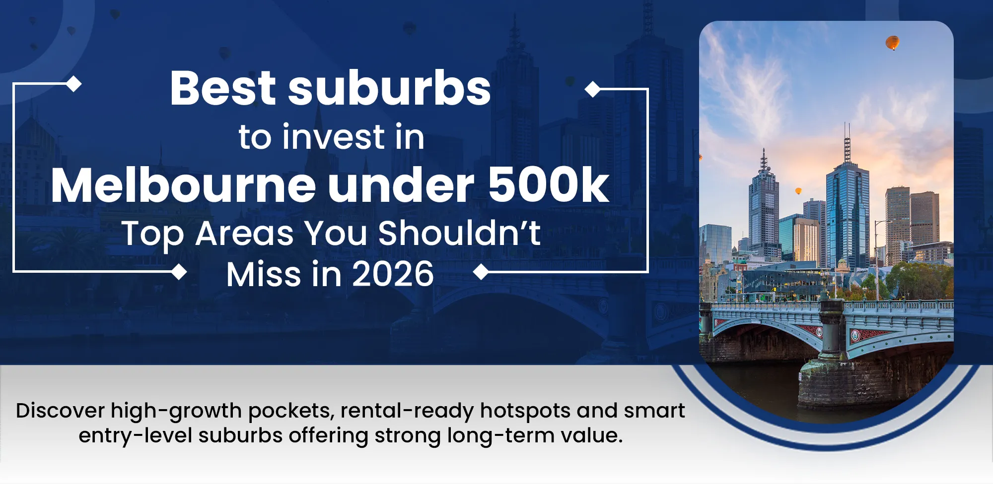 Best suburbs to invest in Melbourne under 500k-banner