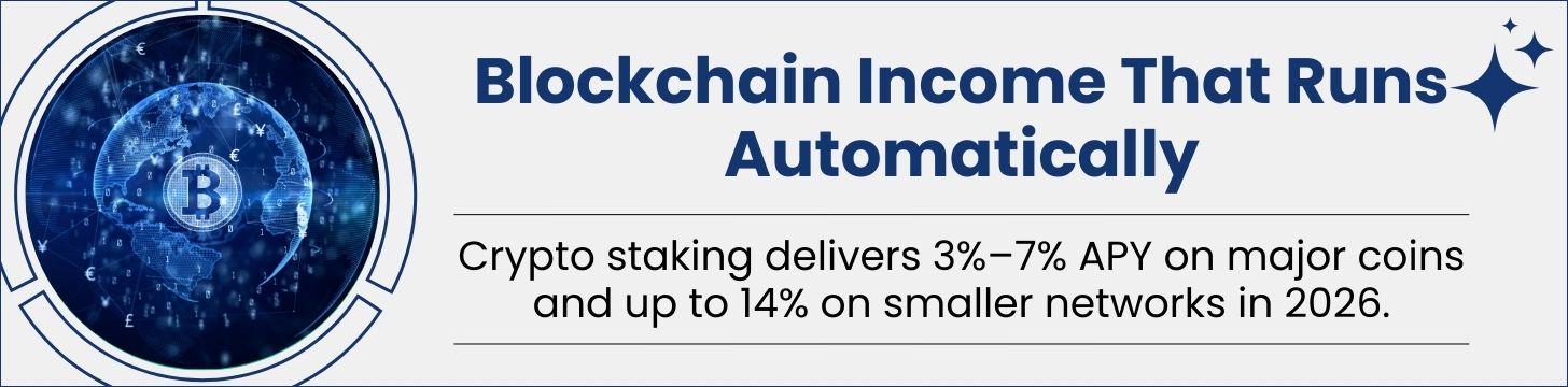 Crypto Staking With Blockchain-Driven Yield Rewards