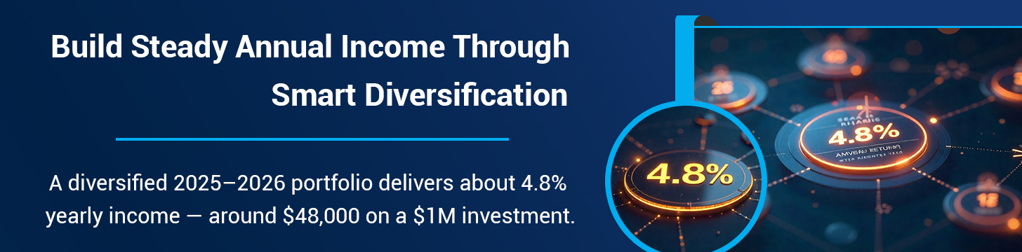 Diversify Your Income Streams to Get a Steady Annual Performance